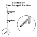 SB2112 - (Single) ConExtra Container Shelf Bracket: Adjustable, 2-Tier (22.875")