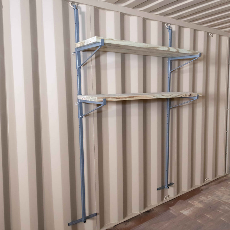 SB2108 - (Single) ConExtra Container Shelf Bracket: Adjustable, 2-Tier (14.875")