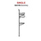 SB2108 - (Single) ConExtra Container Shelf Bracket: Adjustable, 2-Tier (14.875")
