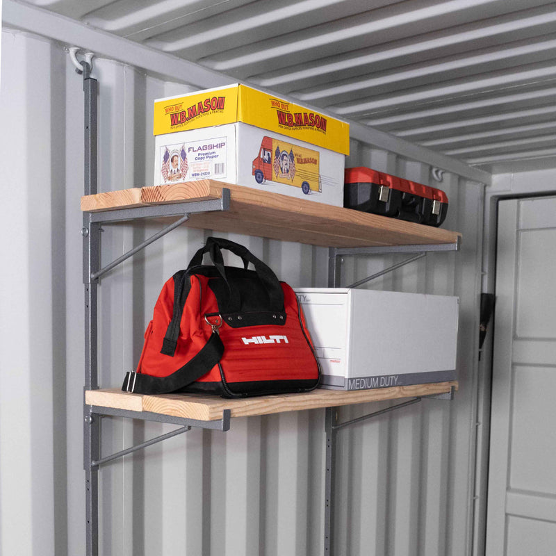 SB2110 - (Single) ConExtra Container Shelf Bracket: Adjustable, 2-Tier (18.875")