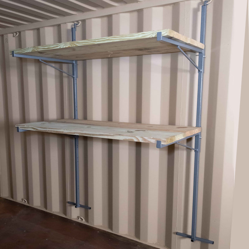 SB2112 - (Single) ConExtra Container Shelf Bracket: Adjustable, 2-Tier (22.875")