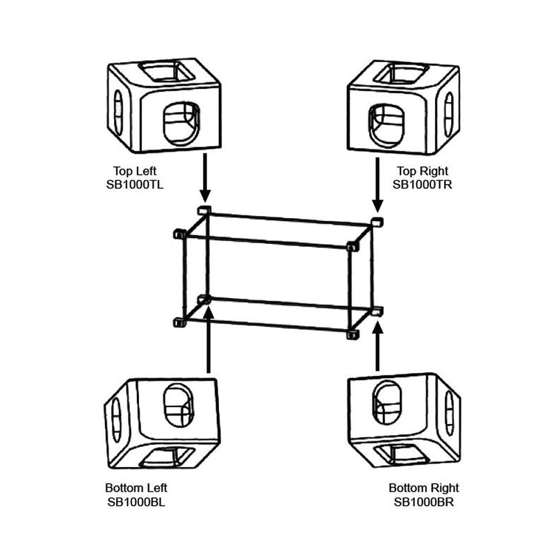 SB1000 - Full Set - 8 Shipping Container Corner Castings