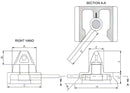 SB1470R - Deck Mount Twistlock (RH)