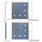 SB1470.SK5  - Deck Mount Plate Shim Kit, 5 Hole (2 each .125" and .375" shims per Kit)