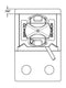 SB1470.EP - Deck Mount Twistlock with End Plate, 2 Hole