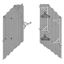 SB2000AB - (Single) ConExtra Apparel/Bike Rack: Fixed Bracket, 2-Tier (15")